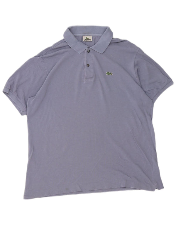 Polo da uomo Lacoste taglia 6 XL in cotone viola