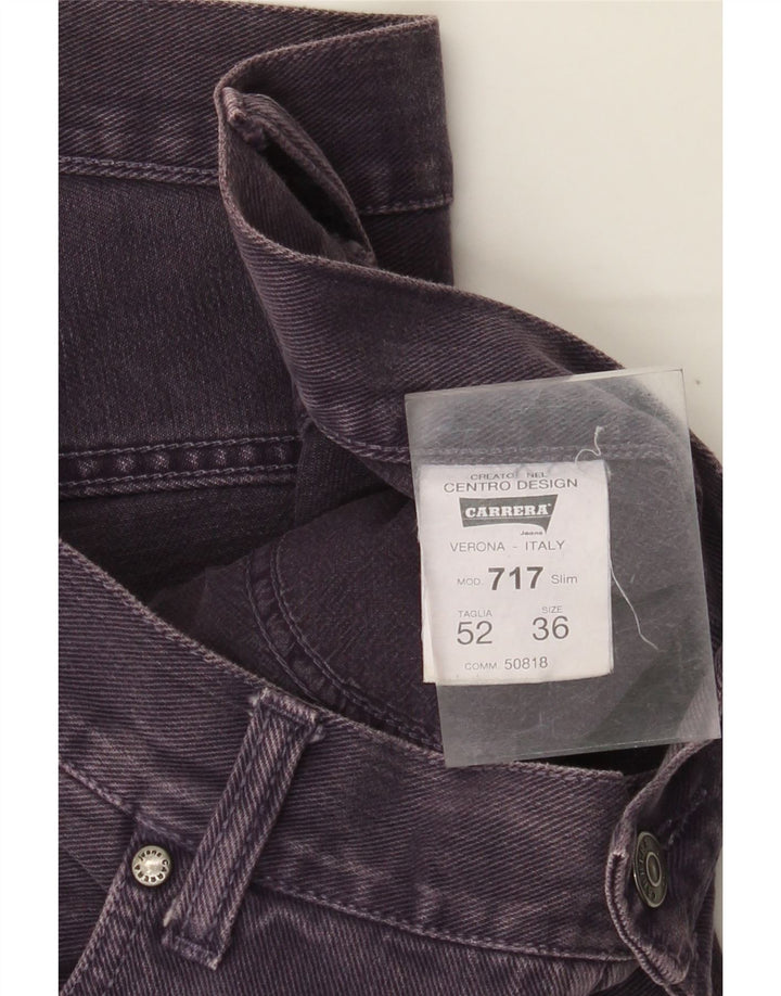 Jeans dritti da uomo Carrera W36 L29 cotone viola