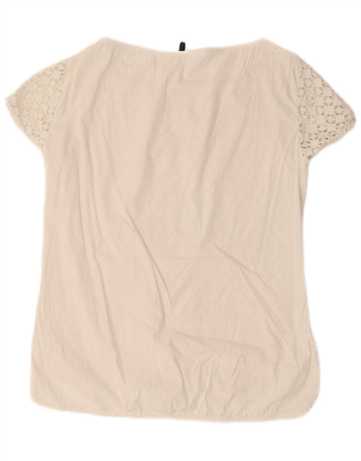 Camicetta da donna Benetton Top UK 14 Medio Bianco