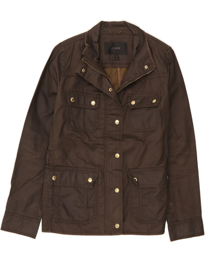 Giacca pratica da donna J. CREW UK 10 piccola in cotone marrone