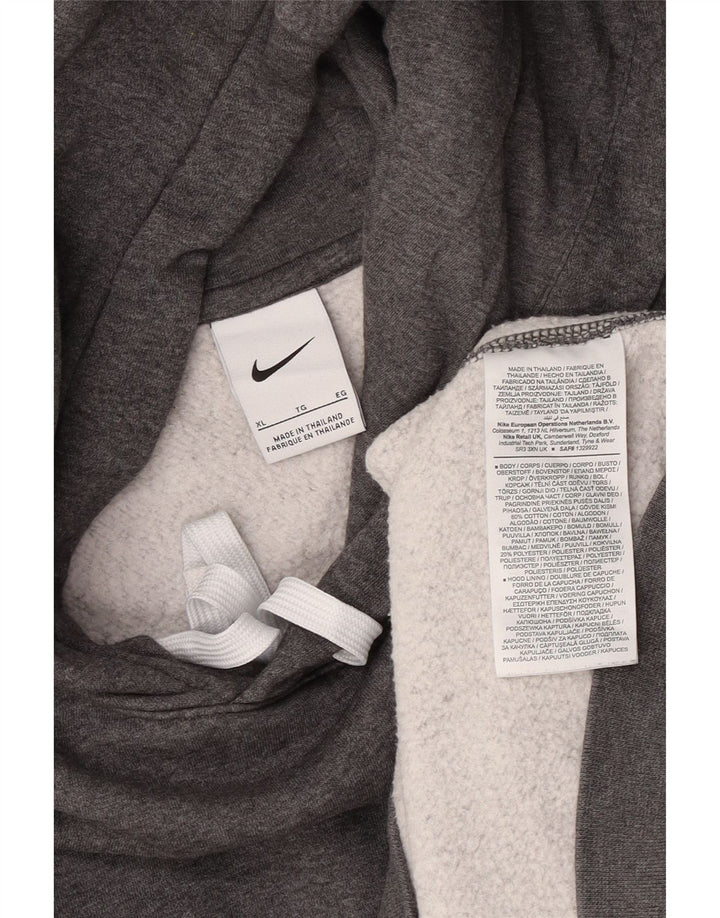 Felpa con cappuccio da uomo Nike XL in cotone grigio
