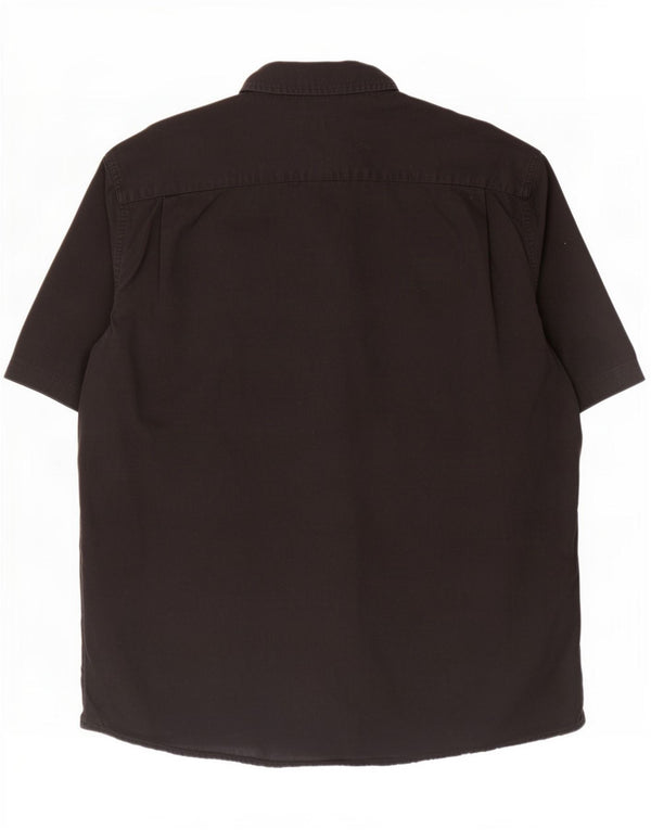 Camicia a maniche corte da uomo Wrangler XL in cotone nero