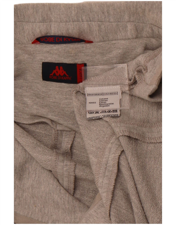 Giacca blazer da donna a 3 bottoni KAPPA UK 14 grande cotone grigio