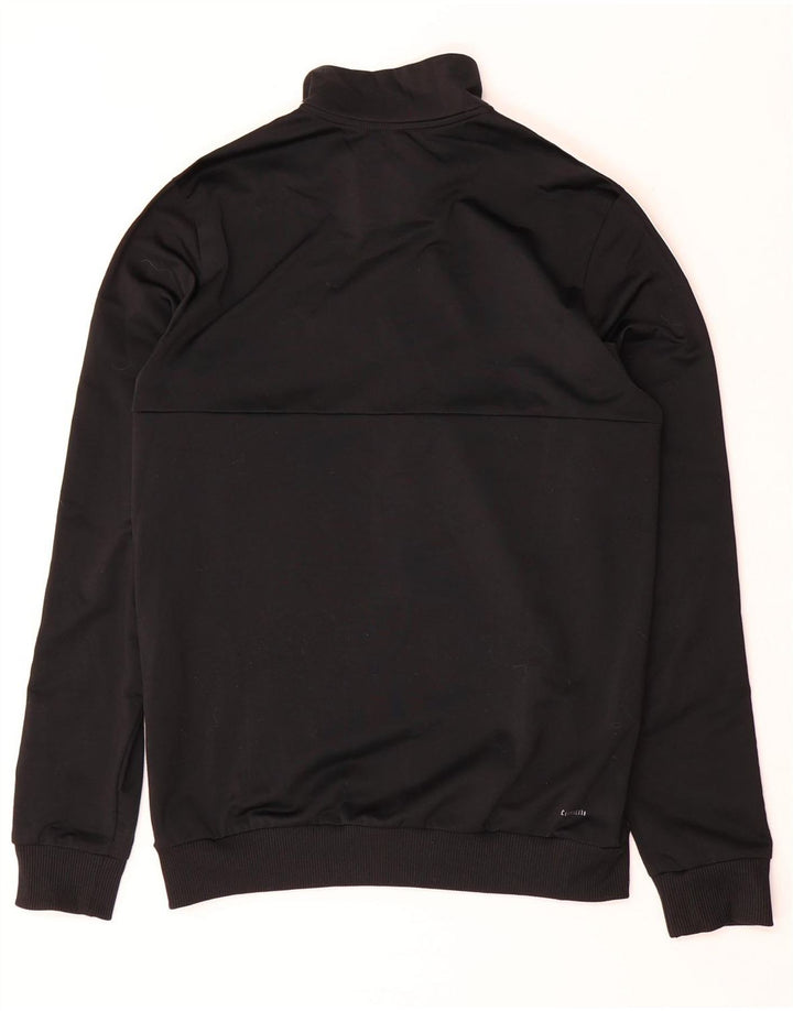 Giacca superiore della tuta ADIDAS da ragazzo Climalite 15-16 anni in poliestere nero