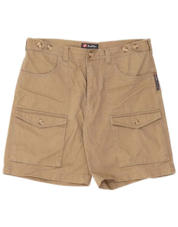 Pantaloncini cargo da uomo Lotto UK 40/42 Large W36 Cotone Beige