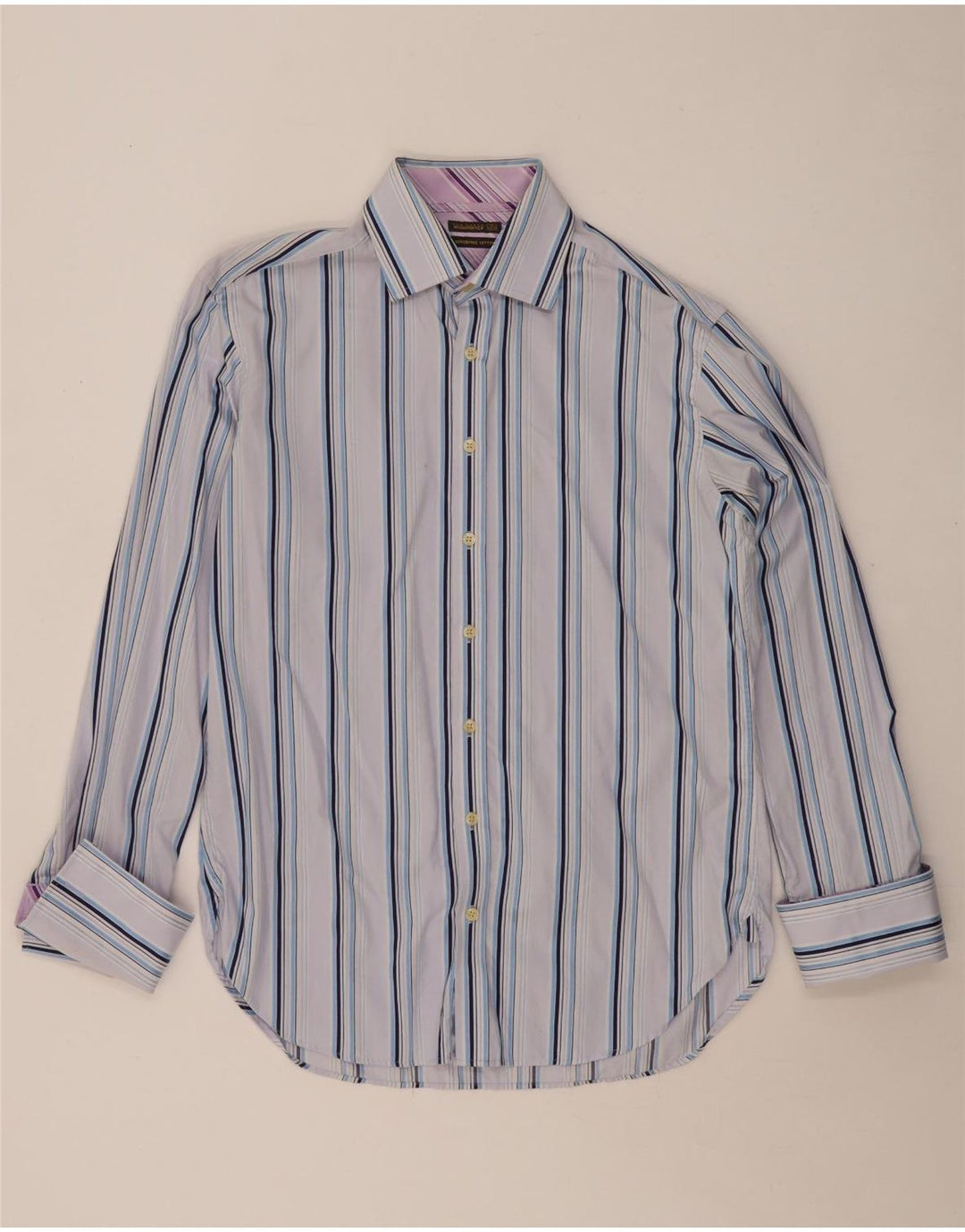 Camicia da uomo TED BAKER taglia 16 grande a righe blu