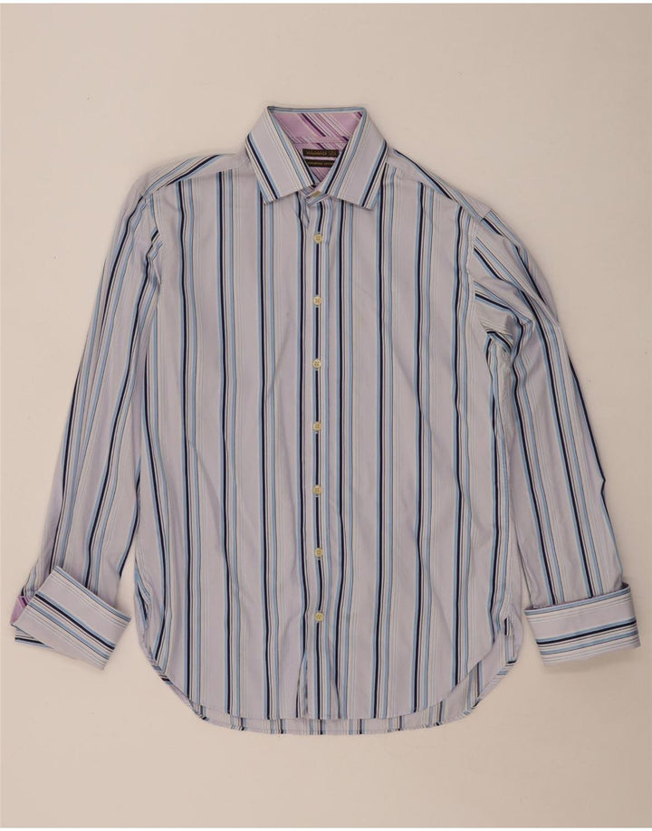 Camicia da uomo TED BAKER taglia 16 grande a righe blu