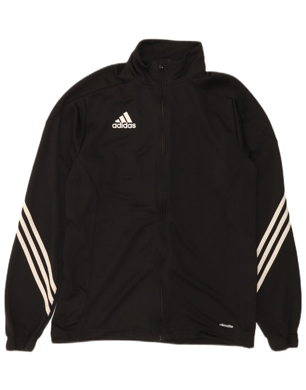 Giacca da allenamento Adidas Climalite da uomo, media, in poliestere nero