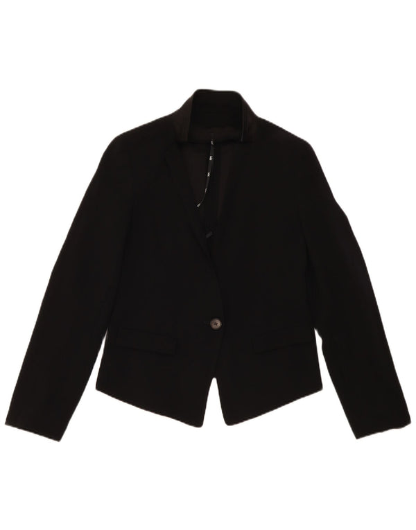 Giacca blazer da donna a 1 bottone Marella UK 8 piccola in poliestere nero