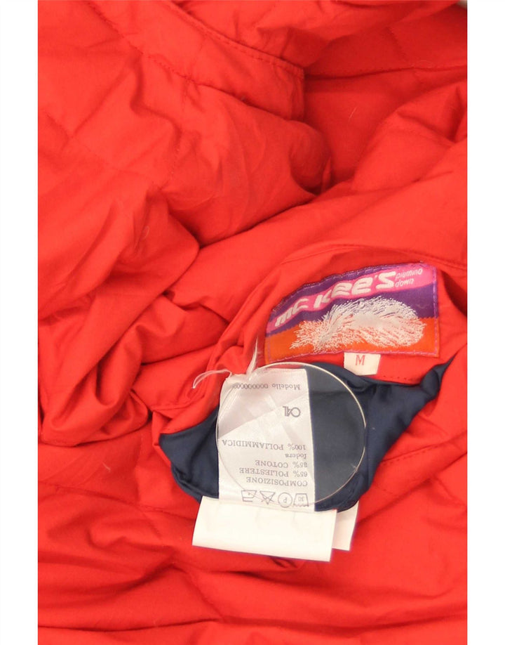 Giacca da sci con cappuccio vestibilità ampia da uomo MC Kee's UK 38 Medium Red Colourblock