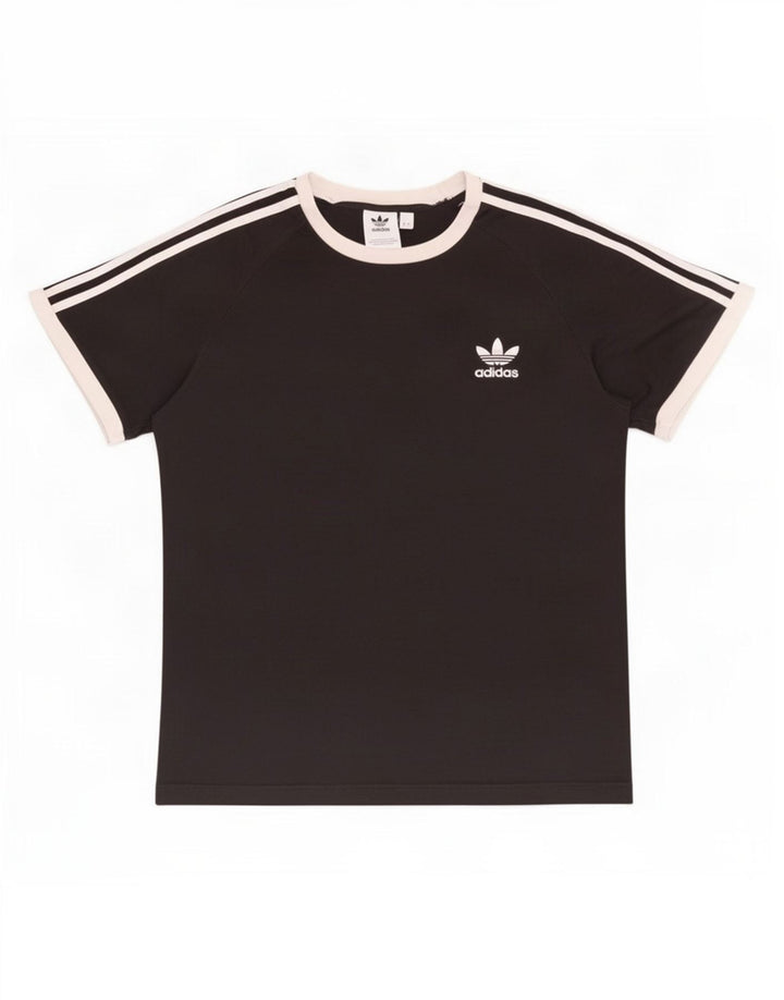 T-shirt Adidas da uomo Top Large in cotone nero