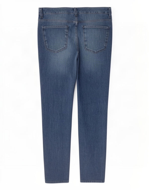 Jeans skinny a vita alta da donna Marks & Spencer UK 16 Large W32 L26 Blu