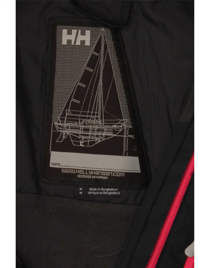 Giacca a vento grafica da donna Helly Hansen UK 14 poliestere nero medio