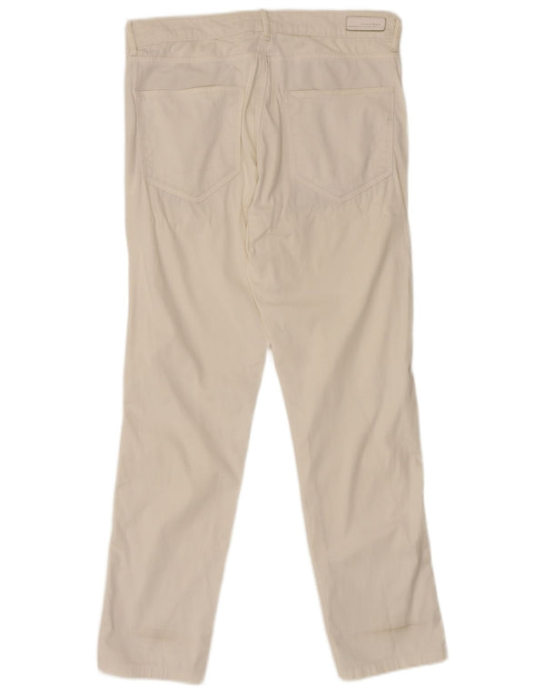 Pantaloni casual slim da uomo Zara EU 40 medi W31 L29 bianchi