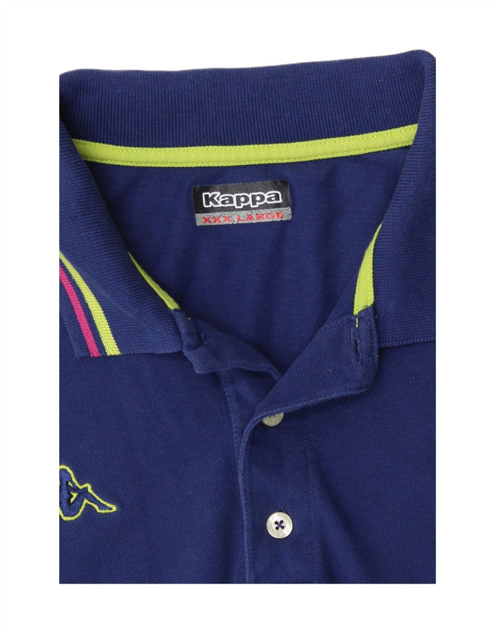 Polo Kappa da uomo slim fit 3XL blu navy