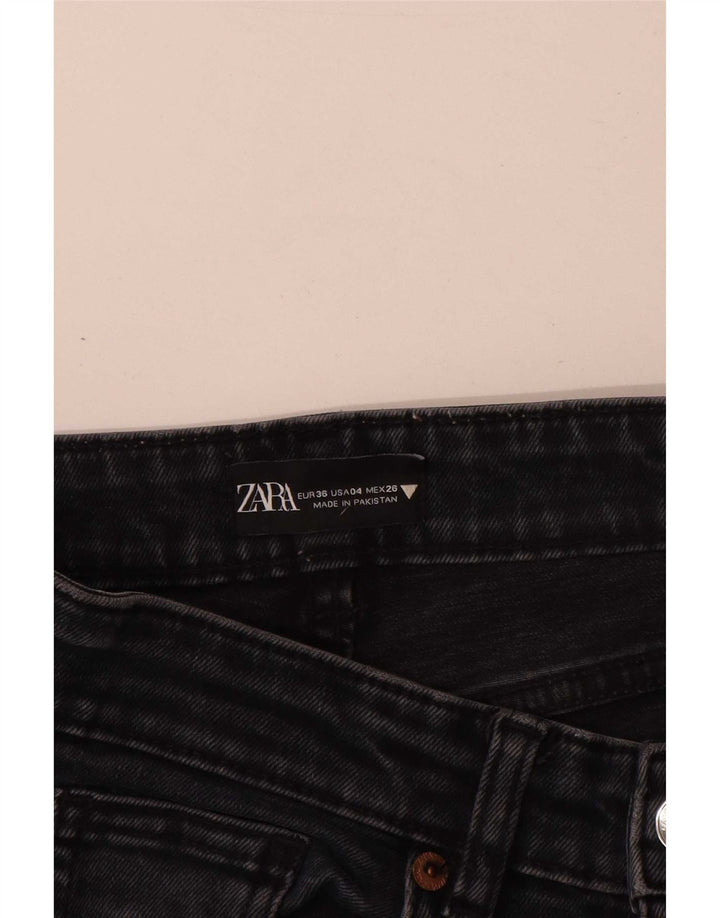 Jeans Bootcut da donna Zara EU 36 XS W26 L27 Nero