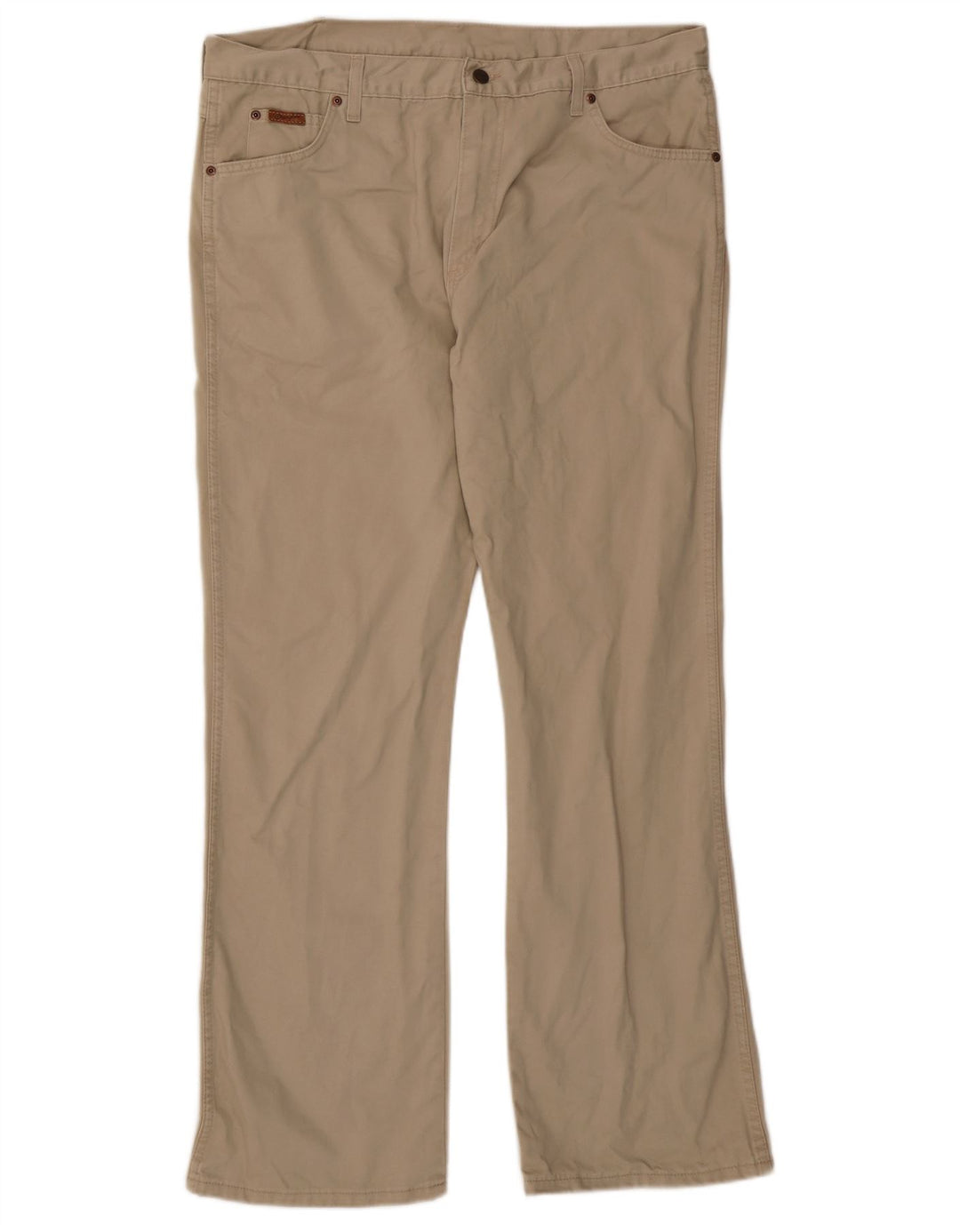 Pantaloni casual da uomo bootcut WRANGLER W38 L32 cotone beige
