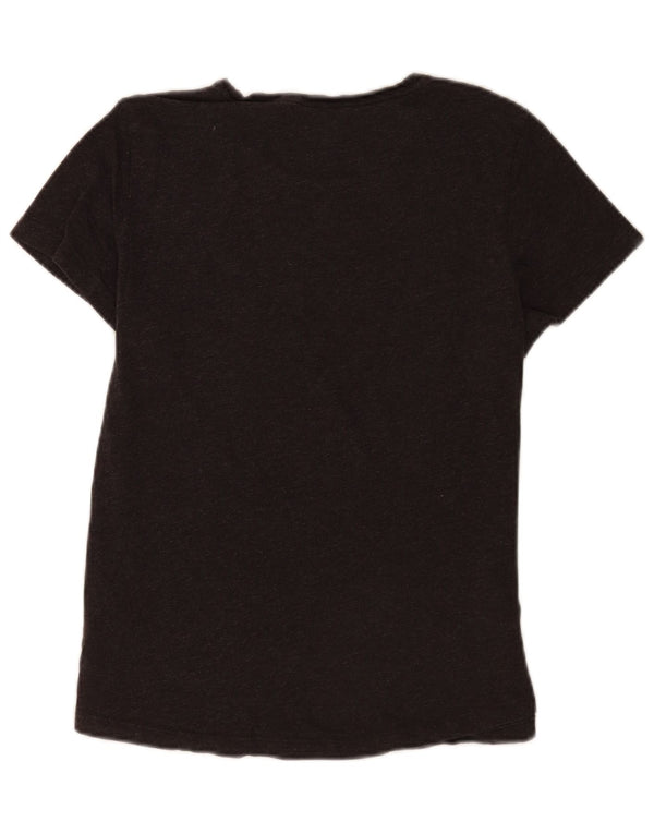 Puma T-shirt grafica da donna Top UK 14 Large Grigio Cotone