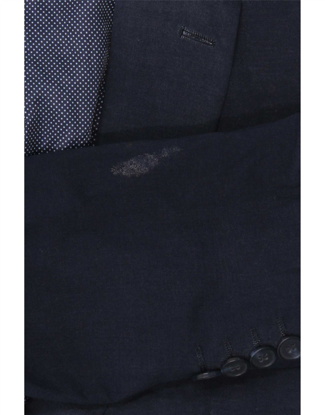 Giacca blazer a 2 bottoni da uomo Marks & Spencer UK 38 lana blu navy media