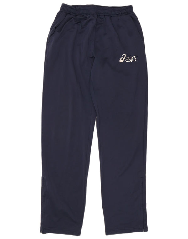 Pantaloni da tuta con grafica ASICS da uomo, poliestere medio blu navy