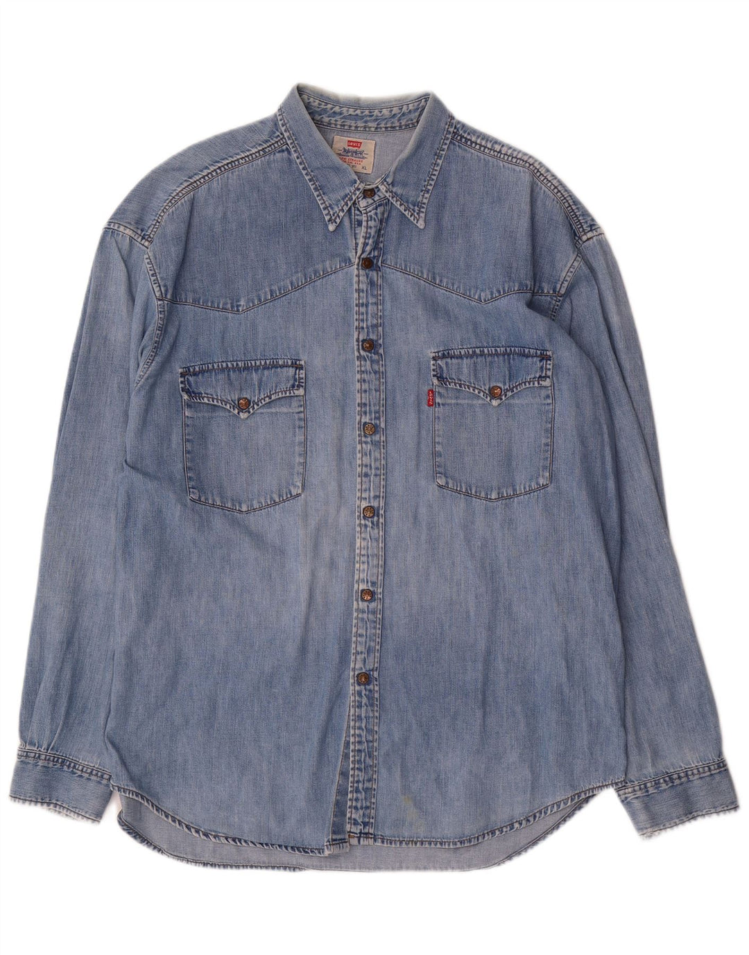 Camicia di jeans da uomo Levi's XL in cotone blu
