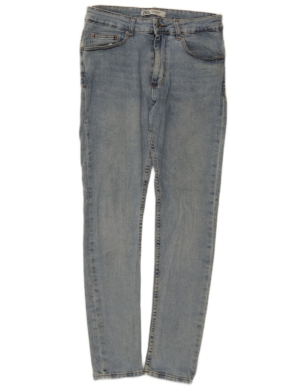 Jeans skinny da uomo Zara EU 42 Large W32 L32 Cotone blu