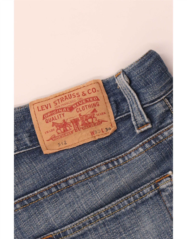 Jeans Levi's Uomo 512 Bootcut W33 L31 Cotone Blu