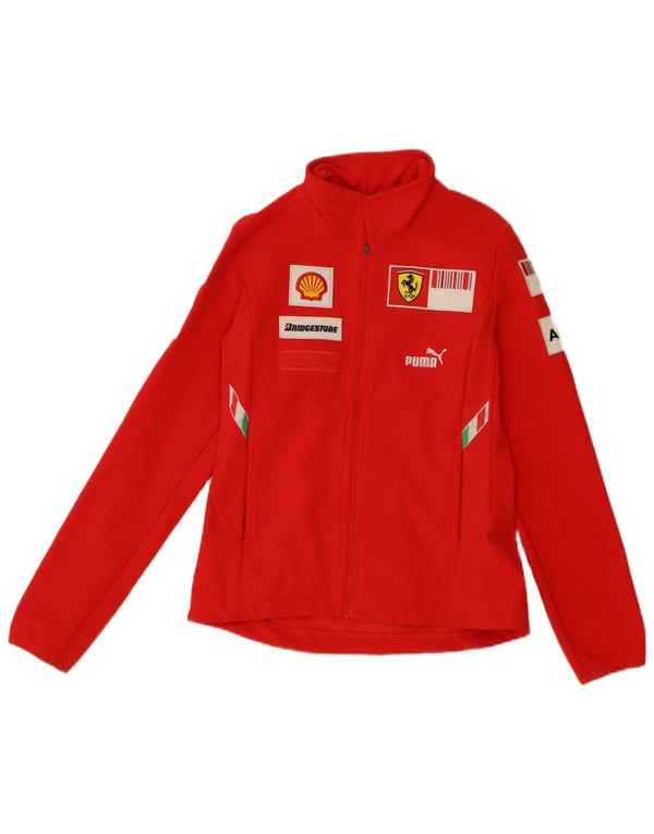 Giacca da tuta grafica Puma da uomo Ferrari piccola rossa in poliestere