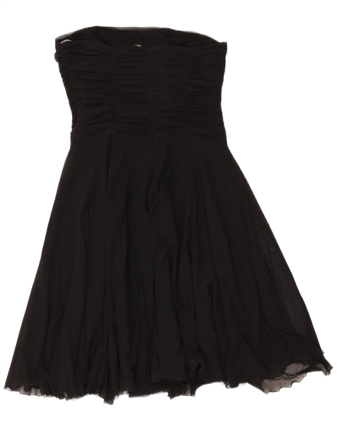 Abito senza spalline da donna Marks & Spencer UK 16 Large Nero in poliammide