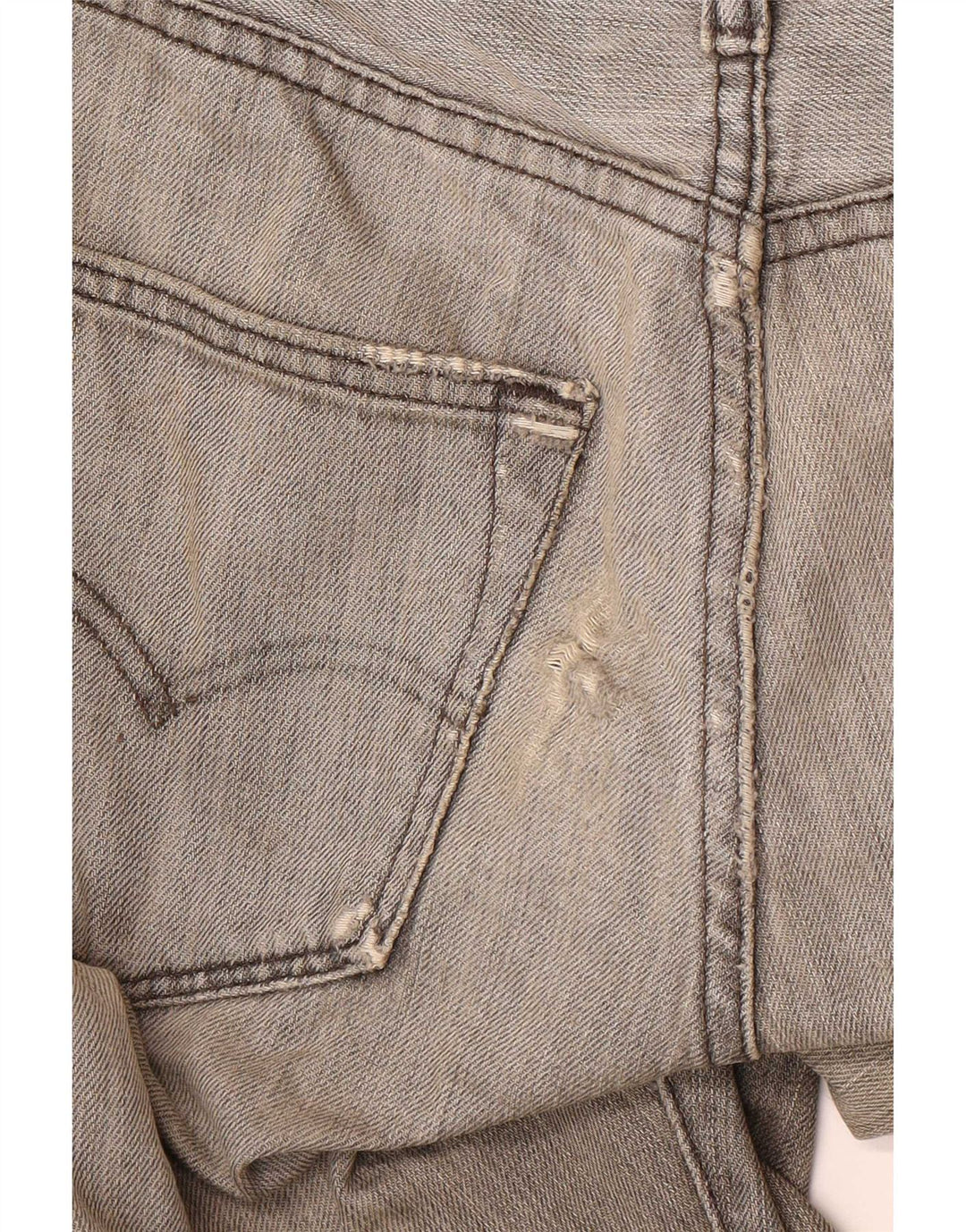 Jeans dritti Levi's 501 da donna W30 L32 cotone grigio