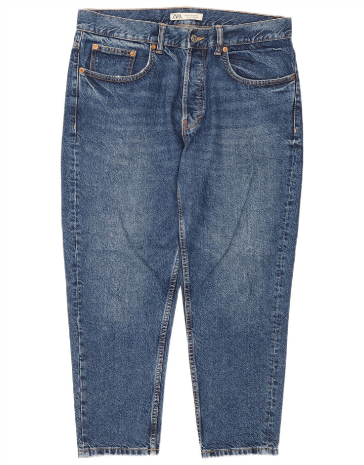 Jeans corti da uomo Zara EU 46 XL W36 L25 Blu