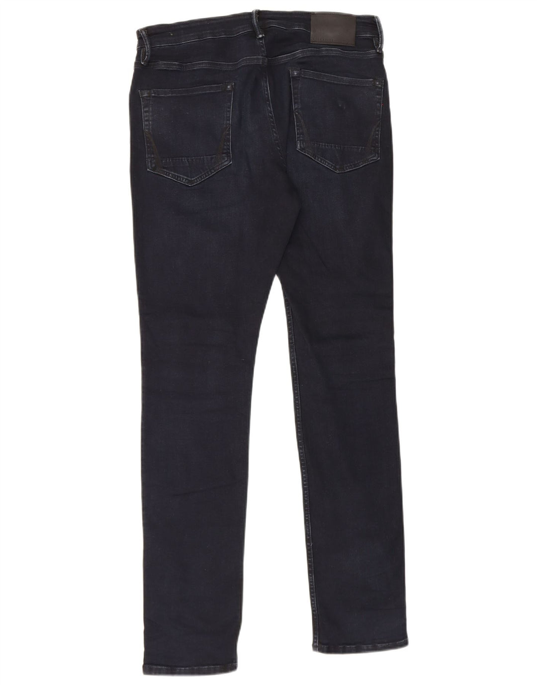 Jeans slim a sigaretta da uomo All Saints W32 L32 cotone blu navy