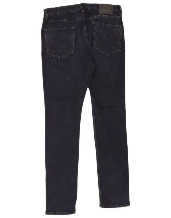 Jeans slim a sigaretta da uomo All Saints W32 L32 cotone blu navy