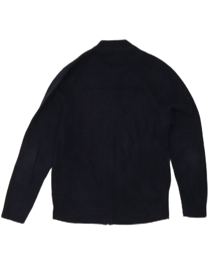 ZARA Boys Cardigan Sweater 11-12 Years Navy Blue Cotton