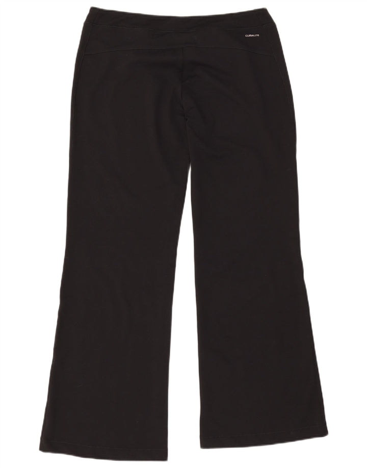 Pantaloni da tuta ADIDAS Clima 365 Flare da donna UK 18 XL Poliestere nero