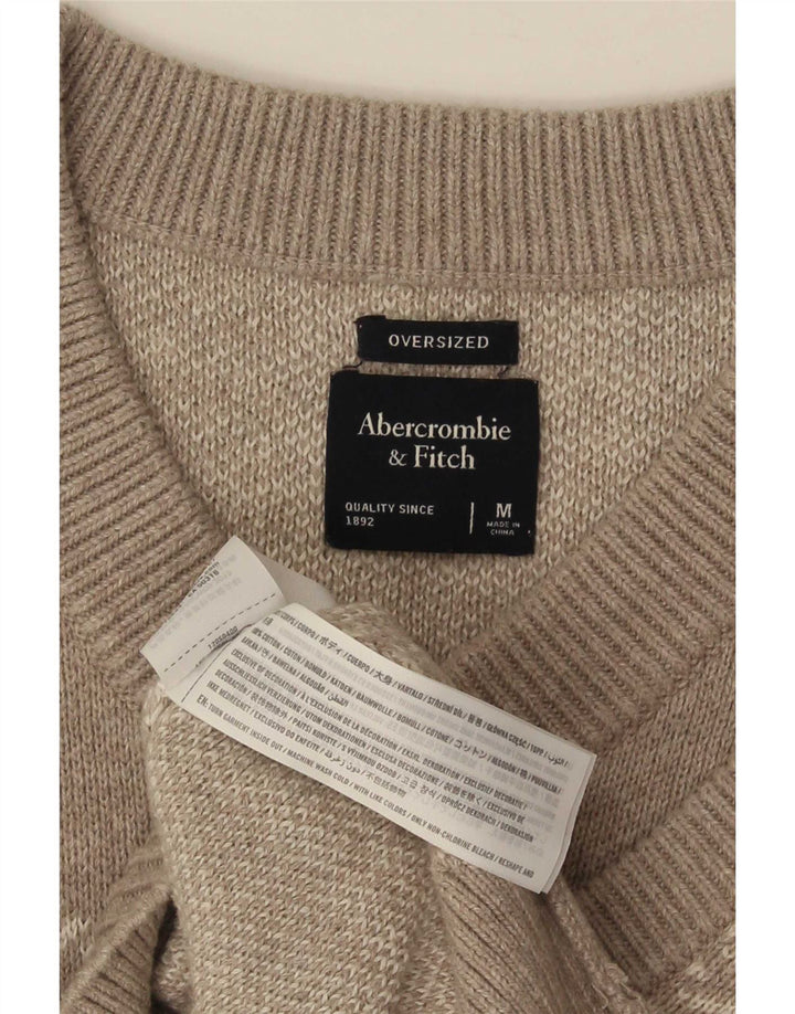 Canotta oversize da uomo Abercrombie & Fitch, pied de poule grigio medio