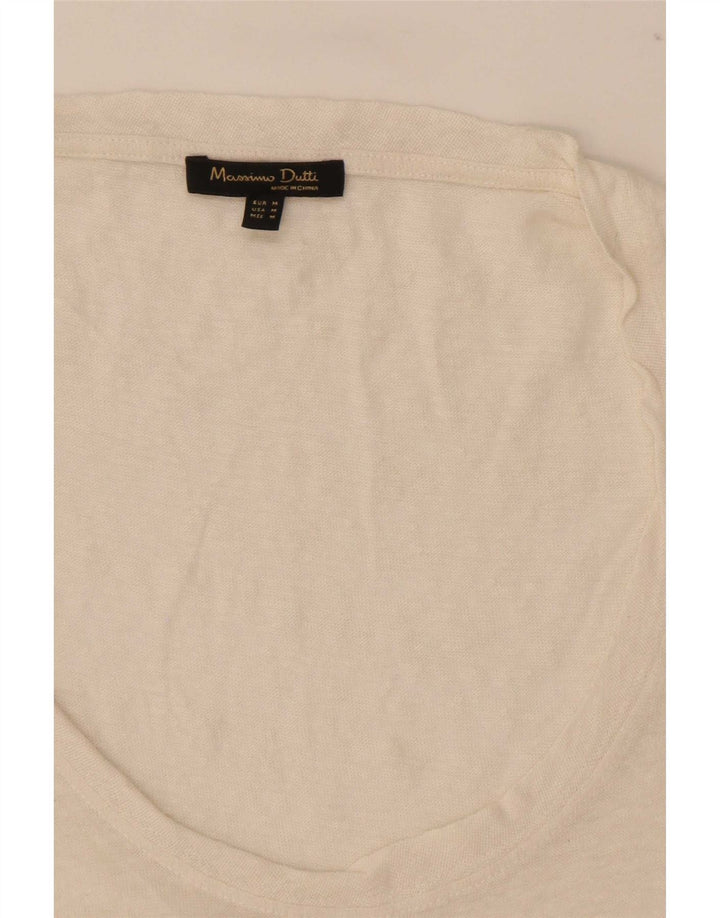 Canotta da donna Massimo Dutti UK 14 medio bianco sporco