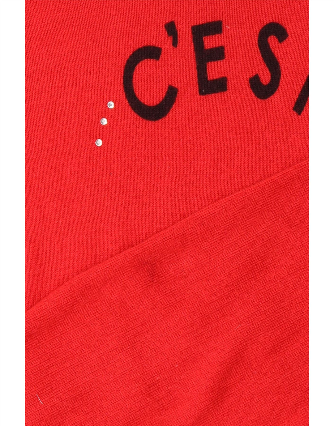 MARKS & SPENCER Maglione da donna con scollo a barca con grafica UK 18 XL Rosso