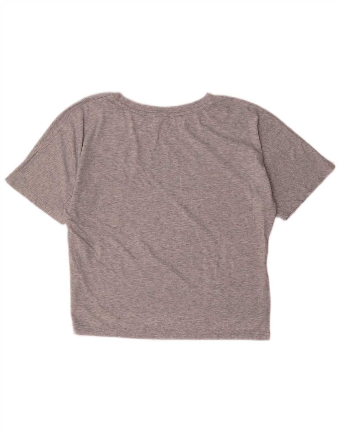 UMBRO T-shirt grafica corta da donna Top UK 14 Poliestere screziato grigio medio