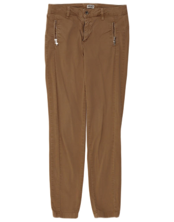 Pantaloni chino da jogging slim da donna Liu Jo W26 L28 Beige