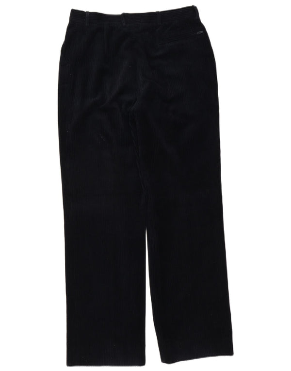 Pantaloni da uomo in velluto a coste Sergio Tacchini IT 50 Large W32 L32 Blu Navy