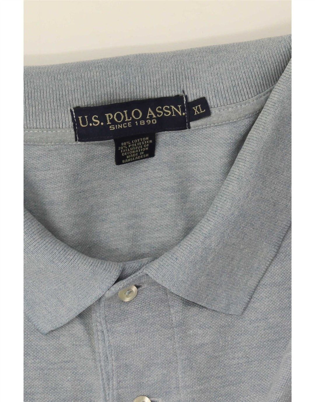 Polo Assn. Camicia da uomo XL in cotone blu