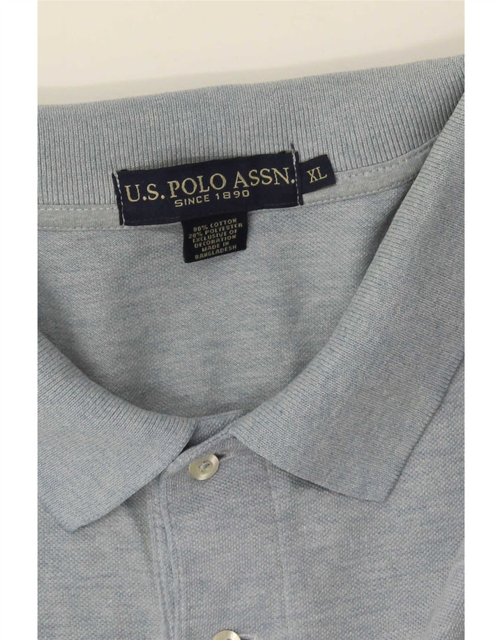 Polo Assn. Camicia da uomo XL in cotone blu