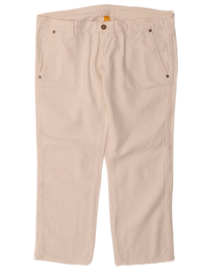 Jeans dritti da donna Upstar W32 L27 cotone bianco