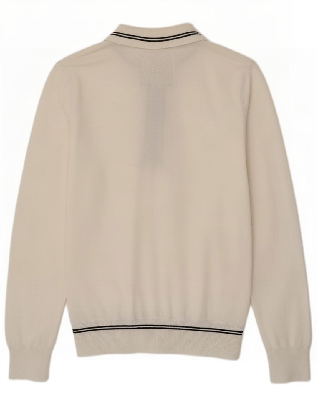 Polo da uomo a maniche lunghe G-Star in cotone bianco medio