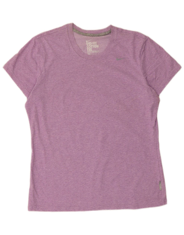 Maglietta Nike Dri Fit da donna, taglia UK 18 XL, cotone viola