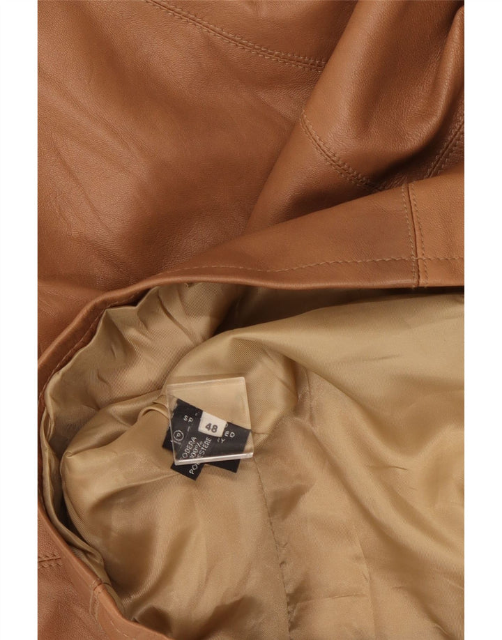 Giacca in Pelle Donna VINTAGE IT 48 XL Pelle Marrone