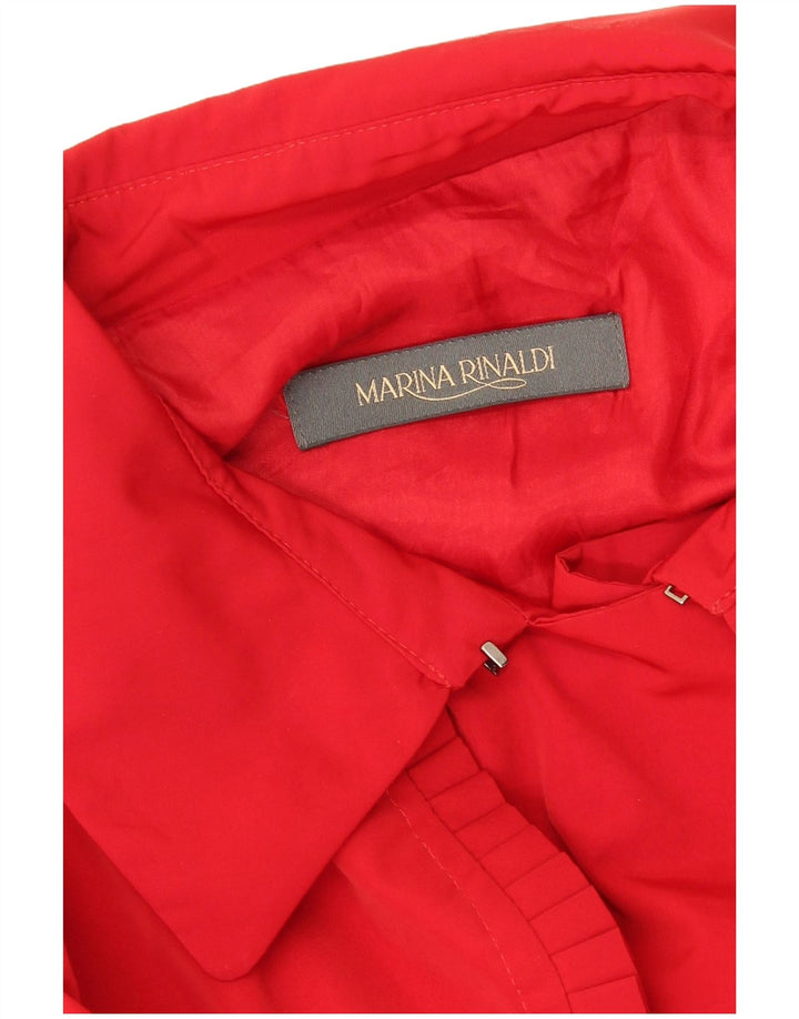 Trench doppiopetto da donna Marina Rinaldi UK 16 Large Rosso
