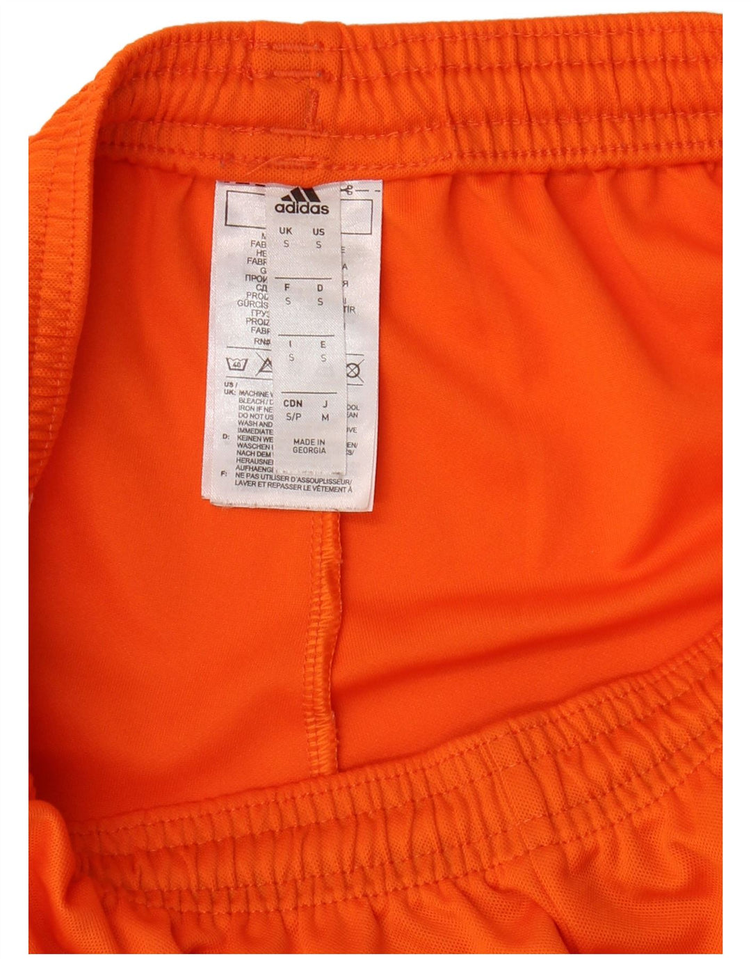 Pantaloncini sportivi ADIDAS Aeroready da uomo piccoli in poliestere arancione