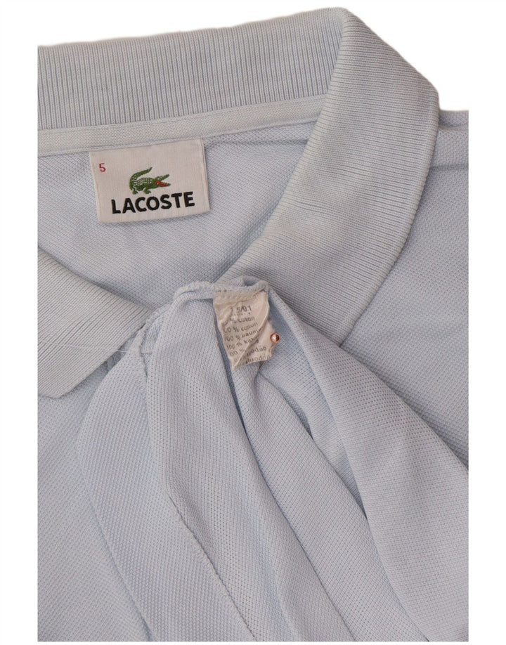 Polo da uomo LACOSTE taglia 5 grande in cotone blu